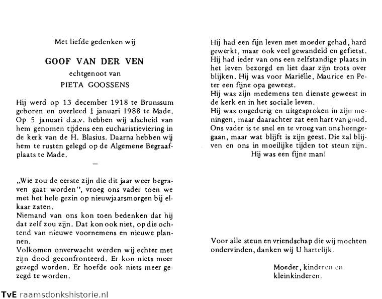 Goof van der Ven Pieta Goossens