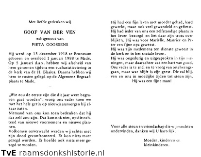 Goof van der Ven Pieta Goossens