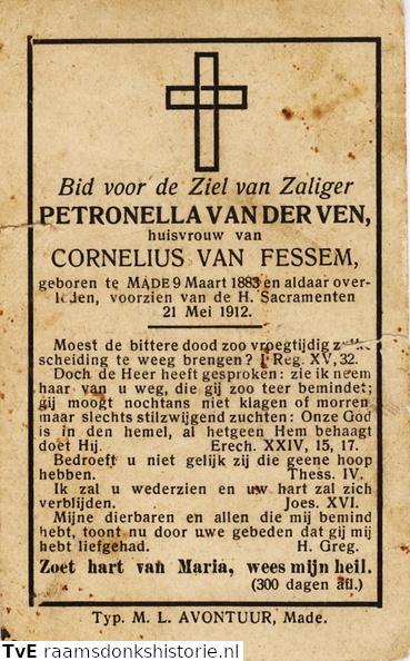 Petronella van der Ven Cornelius van Fessem