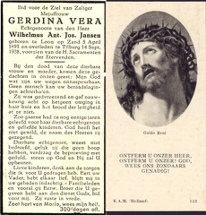 Gerdina Vera Wilhelmus Ant. Jos. Jansen