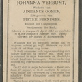 Johanna Verbunt Pieter Brenders Adrianus Oomen