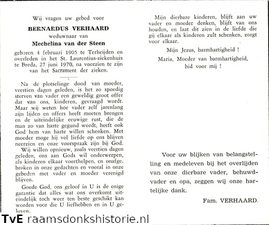 Bernardus Verhaard Mechelina van der Steen
