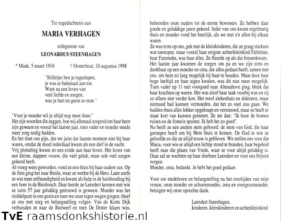 Maria Verhagen-Leonardus Steenhagen
