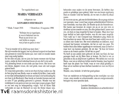 Maria Verhagen Leonardus Steenhagen