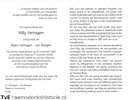 Willy Verhagen Rieke van Dongen