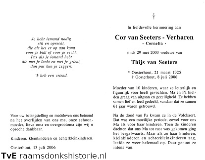 Cor Verharen  Thijs van Seeters