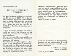 Henrcius Antonius Verhees  A van Dongen