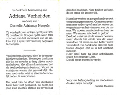 Adriana Verheijden  Cornelis Adrianus Hessels