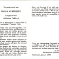 Maria Verheijen  Adrianus Dekkers