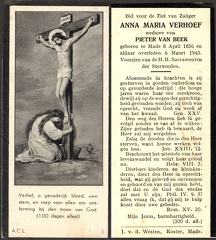 Anna Maria Verhoef  Pieter van Beek