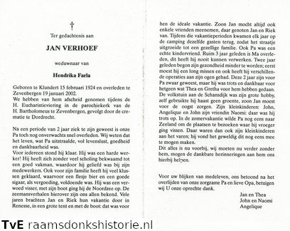 Jan Verhoef Hendrika Farla