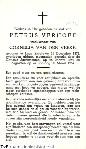 Petrus Verhoef  Cornelia van der Veeke