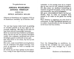 Adriana Wilhelmina Antonia Verhulst  Petrus Antonius Nollen