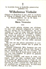 Wilhelmus Verhulst Maria Vermeulen