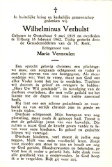 Wilhelmus Verhulst  Maria Vermeulen
