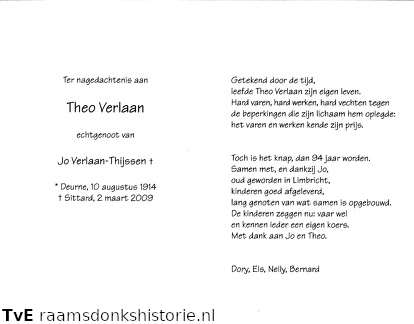 Theo Verlaan Jo Thijssen