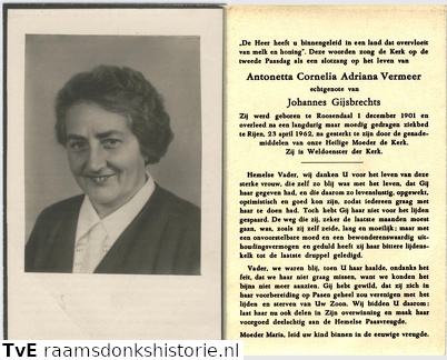 Antonetta Cornelia Adriana Vermeer  Johannes Gijsbrechts