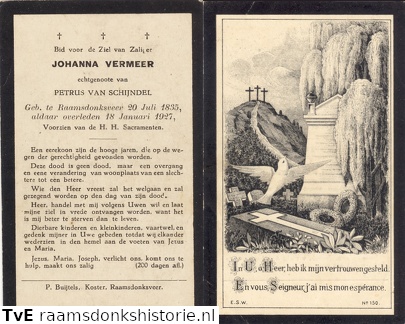 Johanna Vermeer  Petrus van Schijndel