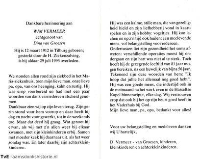 Wim Vermeer Dina van Groesen