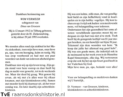 Wim Vermeer  Dina van Groesen