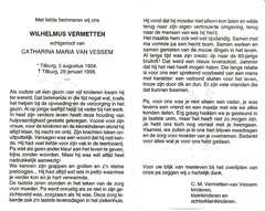 Wilhelmus Vermetten  Catharina Maria van Vessem (10856)