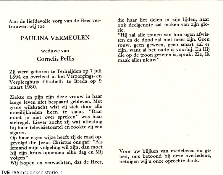 Paulina Vermeulen Cornelis Pellis