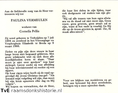 Paulina Vermeulen Cornelis Pellis