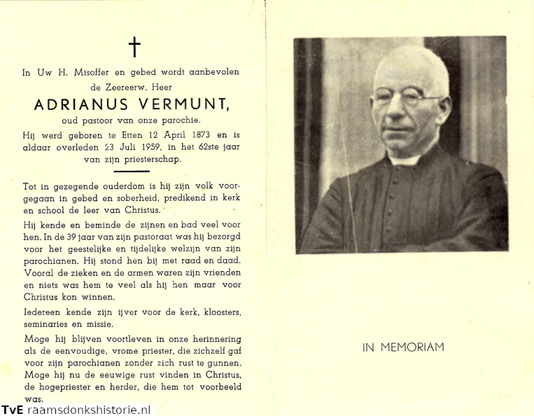 Adrianus Vermunt  priester