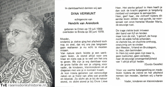 Dina Vermunt Hendrik van Arendonk
