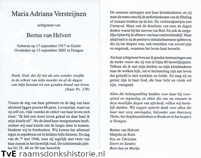 Maria Adriana Versteijnen Bertus van Helvert