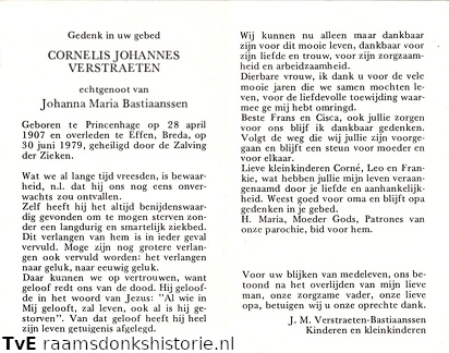 Cornelis Johannes Verstraten Johanna Maria Bastiaanssen