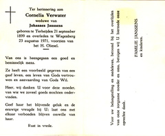 Cornelia Verwater  Johannes Janssens