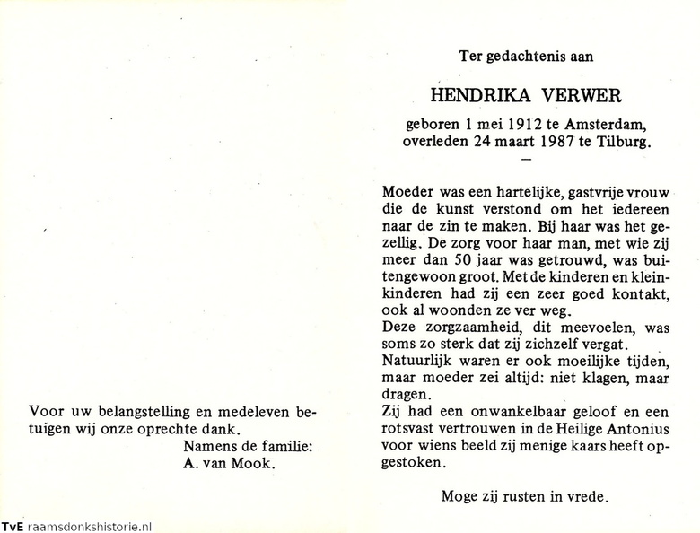 Hendrika Verwer