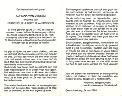 Adriana van Vessem  Franciscus Hubertus van Dongen