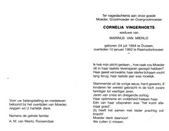 Cornelia Vingerhoets Marinus van Mierlo