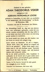 Adam Theodorus Visker  Adriana Petronella Loose