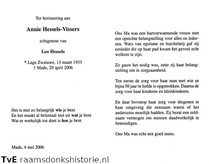 Annie Vissers  Leo Hessels
