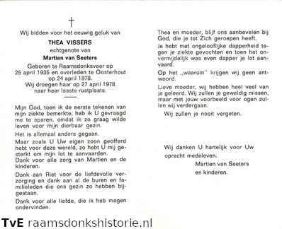 Thea Vissers Martien van Seeters