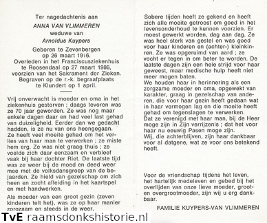 Anna van Vlimmeren Arnoldus Kuypers