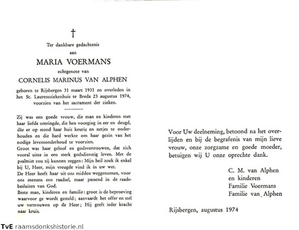 Maria Voermans  Cornelis Marinus van Alphen