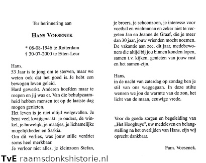 Hans Voesenek