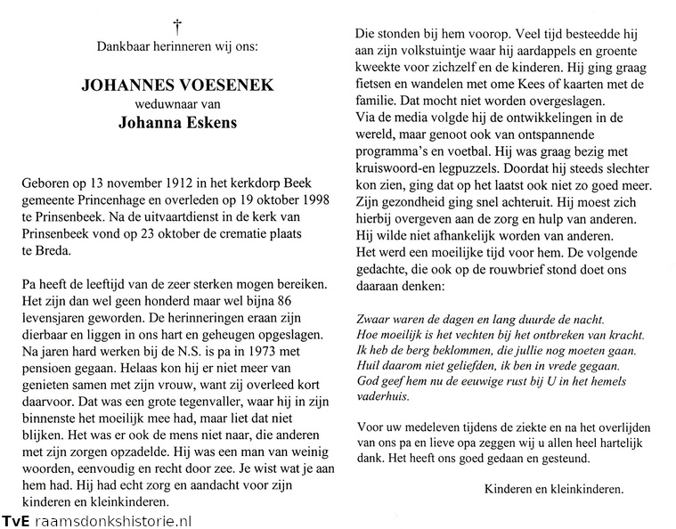 Johannes Voesenek  Johanna Eskens