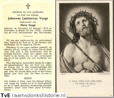 Johannes Lambertus Voogt  Maria Voogt