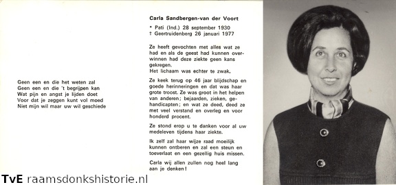 Carla van der Voort  Sandbergen
