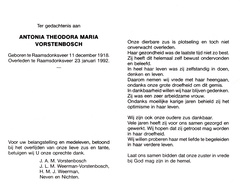 Antonia Theodora Maria Vorstenbosch