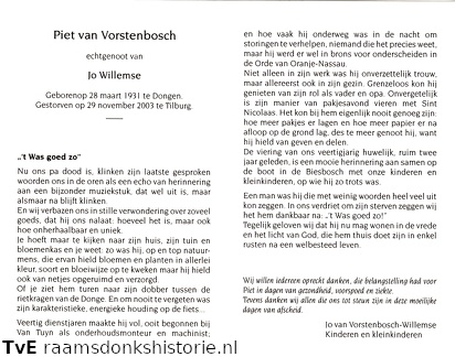Piet van Vorstenbosch  Jo Willemse