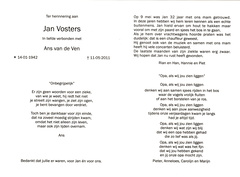Jan Vosters  Ans van de Ven