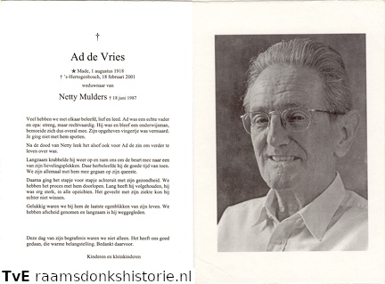 Ad de Vries  Netty Mulders