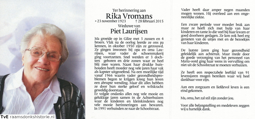 Rika Vromans Piet Laurijsen