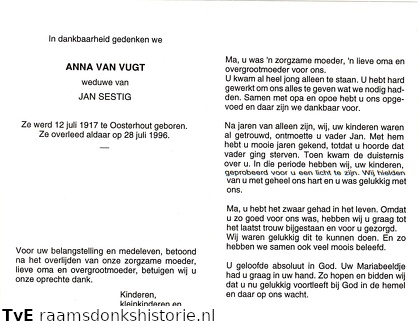 Anna van Vugt  Jan Sestig